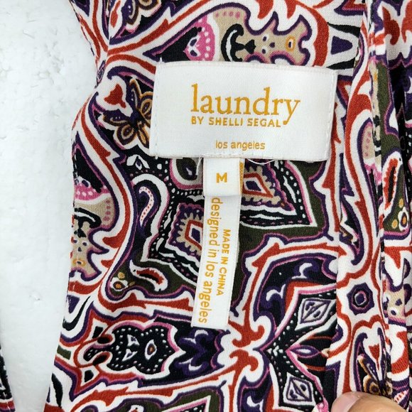Laundry By Shelli Segal Paisley Print Dress Size M - Picture 2 of 3